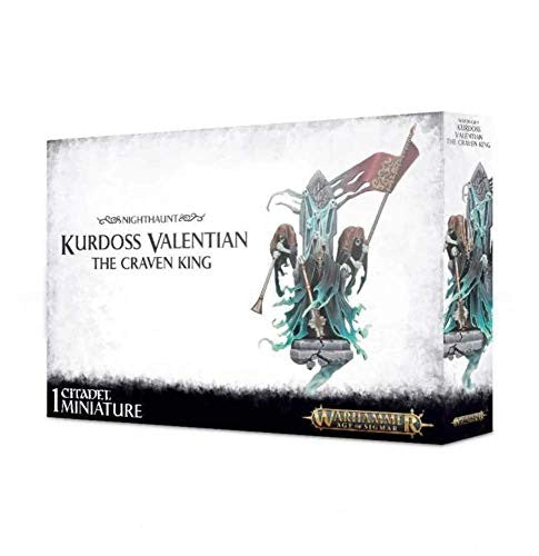 Games Workshop Warhammer Age of Sigmar Nighthaunt Kurdoss Valentian, The Craven King Miniature 91-24