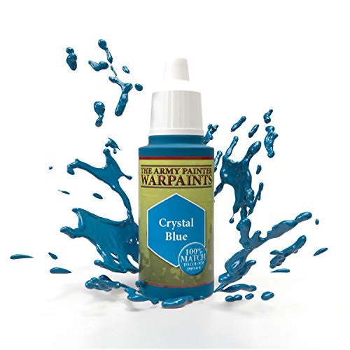 The Army Painter Warpaint Crystal Blue Non Toxic Acrylic Paints 18ml WP1114