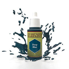 The Army Painter Warpaint Deep Blue Non Toxic Acrylic Paints 18ml WP1116