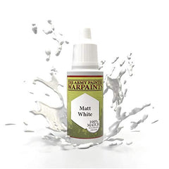The Army Painter Warpaint Matt White Non Toxic Acrylic Paint 18ml WP1102