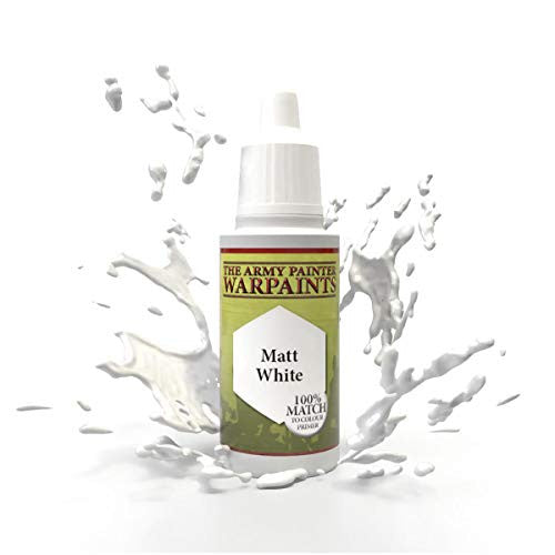 The Army Painter Warpaint Matt White Non Toxic Acrylic Paint 18ml WP1102