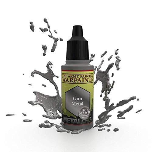 The Army Painter Warpaint Metallic Gun Metal Non Toxic Acrylic Paints 18ml WP1131