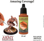 The Army Painter Warpaint Metallic Weapon Bronze Non Toxic Acrylic Paints 18ml WP1133