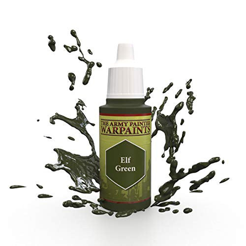 The Army Painter Warpaint Elf Green Non Toxic Acrylic Paints 18ml WP1420