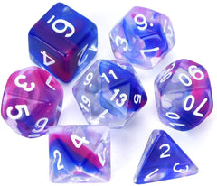 Wizkids Dungeons And Dragons 7 Pack Polyhedral Dice Set Assorted Colors 7Diceset