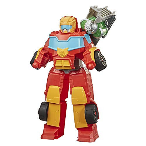 Transformers Playskool Heroes Rescue Bots Academy Rescue Power Hot Shot Converting Toy Robot 14-Inch Collectible Action Figure Toy for Kids Ages 3 and Up