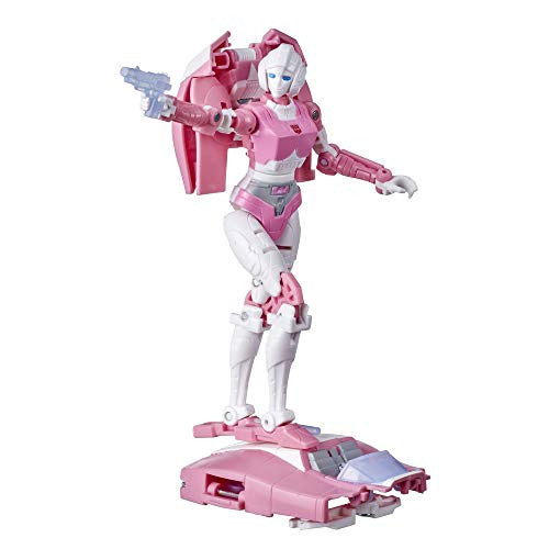 Transformers Toys Generations War for Cybertron: Kingdom Deluxe WFC-K17 Arcee Action Figure - Kids Ages 8 and Up, 5.5-inch