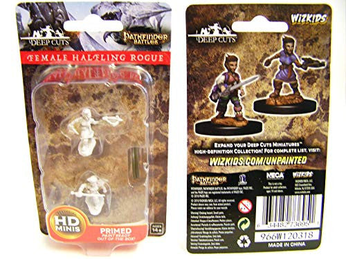 Paizo Dungeons and Dragons Halfling RoguePathfinder Deep Cuts Unpainted s Wave 8 Female Halfling Rogue Miniature D&D WZK73695