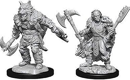 Dungeons & Dragons: Wizkids Half-Orc Barbarian:WizKids WZK73704 Male half orc barbarian unpainted s: Miniature