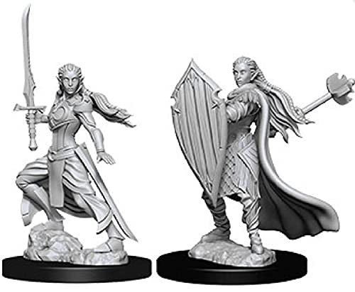Dungeons and Dragons Wizkids Elf Paladin Nolzurs Marvelous Unpainted s Wave 9 Elf Female Paladin Miniature D&D WZK73706