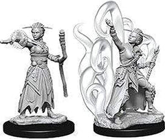 Wizkids Dungeons And Dragons Games Female Human Warlock Unpainted Miniatures D&D WZK73837