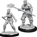 Wizkids Dungeons And Dragons Orc Barbarian Nolzur's Marvelous Unpainted S Orc Barbarian Female Miniature D&D WZK90145