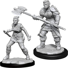 Wizkids Dungeons And Dragons Orc Barbarian Nolzur's Marvelous Unpainted S Orc Barbarian Female Miniature D&D WZK90145