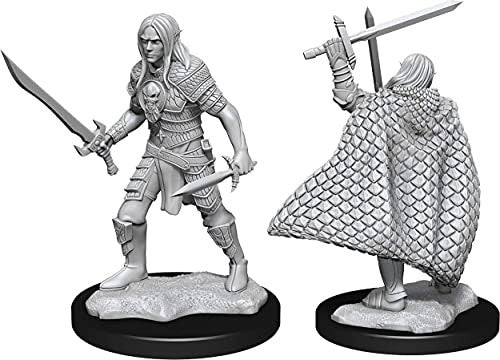 Dungeons and Dragons Wizkids Elf Fighter Nolzurs Marvelous Unpainted s Elf Fighter Male Miniature D&D WZK90169