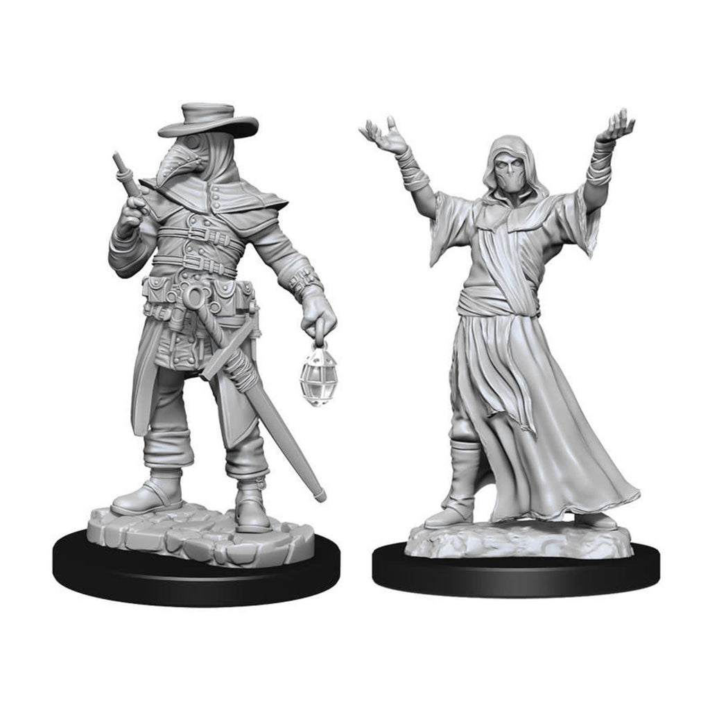 Wizkids Dungeons And Dragons Monster Wizkids Deep Cuts Unpainted Minis W15 Plague Doctor & Cultist Miniature D&D WZK90338