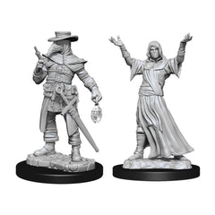 Wizkids Dungeons And Dragons Monster Wizkids Deep Cuts Unpainted Minis W15 Plague Doctor & Cultist Miniature D&D WZK90338