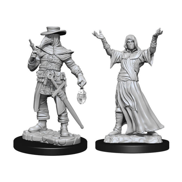 Wizkids Dungeons And Dragons Monster Wizkids Deep Cuts Unpainted Minis W15 Plague Doctor & Cultist Miniature D&D WZK90338