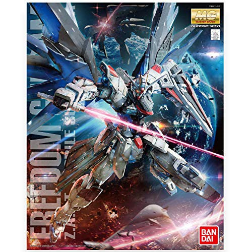 Bandai Hobby MG Freedom Gundam (Ver. 2.0) Gundam Seed 1/100, Multi-Colored, 8 Model Kit