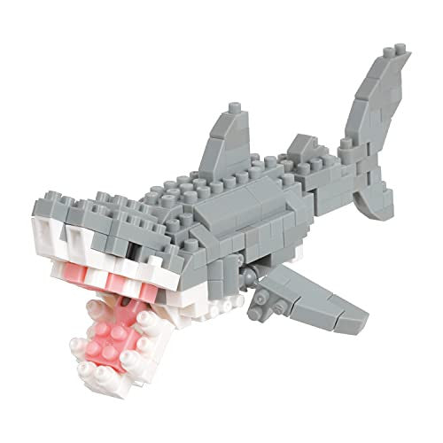 Nanoblock Great White Shark [Sea Friends], Nanoblock Collection Series Building Kit