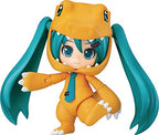 Good Smile Character Vocal Series 01: Hatsune Miku/Digimon Adventure (Kigurumi Agumon Version) Nendoroid Action Figure