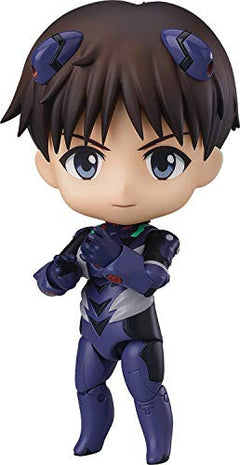 Good Smile Rebuild of Evangelion: Shinji Ikari (Plugsuit Version) Nendoroid Action Figure, Multicolor