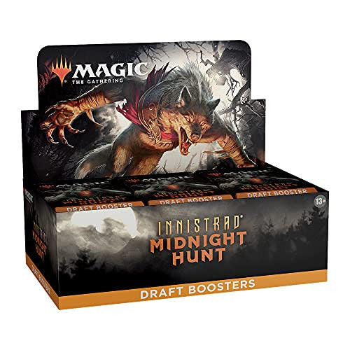 Magic The Gathering Innistrad: Midnight Hunt Draft Booster Box | 36 Packs (540 Magic Cards)