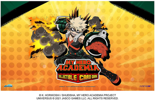 My Hero Academia Collectible Card Game - Katsuki Bakugo Playmat - Wave 1 | Trading Card Game | Ages 14+ | for 2 Players | Average Playtime 45+ Minutes | Made by Jasco Games