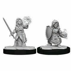 Paizo Dungeons and Dragons Halfling ClericPathfinder Deep Cuts Unpainted s W14 Halfling Cleric Female Miniature D&D WZK90261