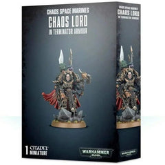 Games Workshop Warhammer 40K Chaos Space Marines Sorcerer Lord in Terminator Armour 43-12