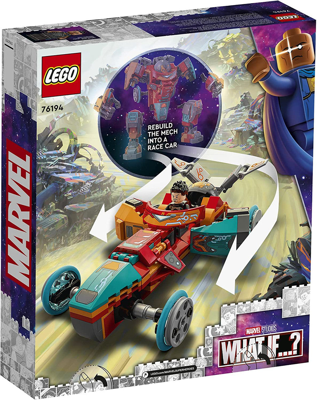 LEGO Marvel Tony Stark Sakaarian Iron Man Building Kit Great Gift for Young Super Heroes Aged 8+ New 2021 (369 Pieces)