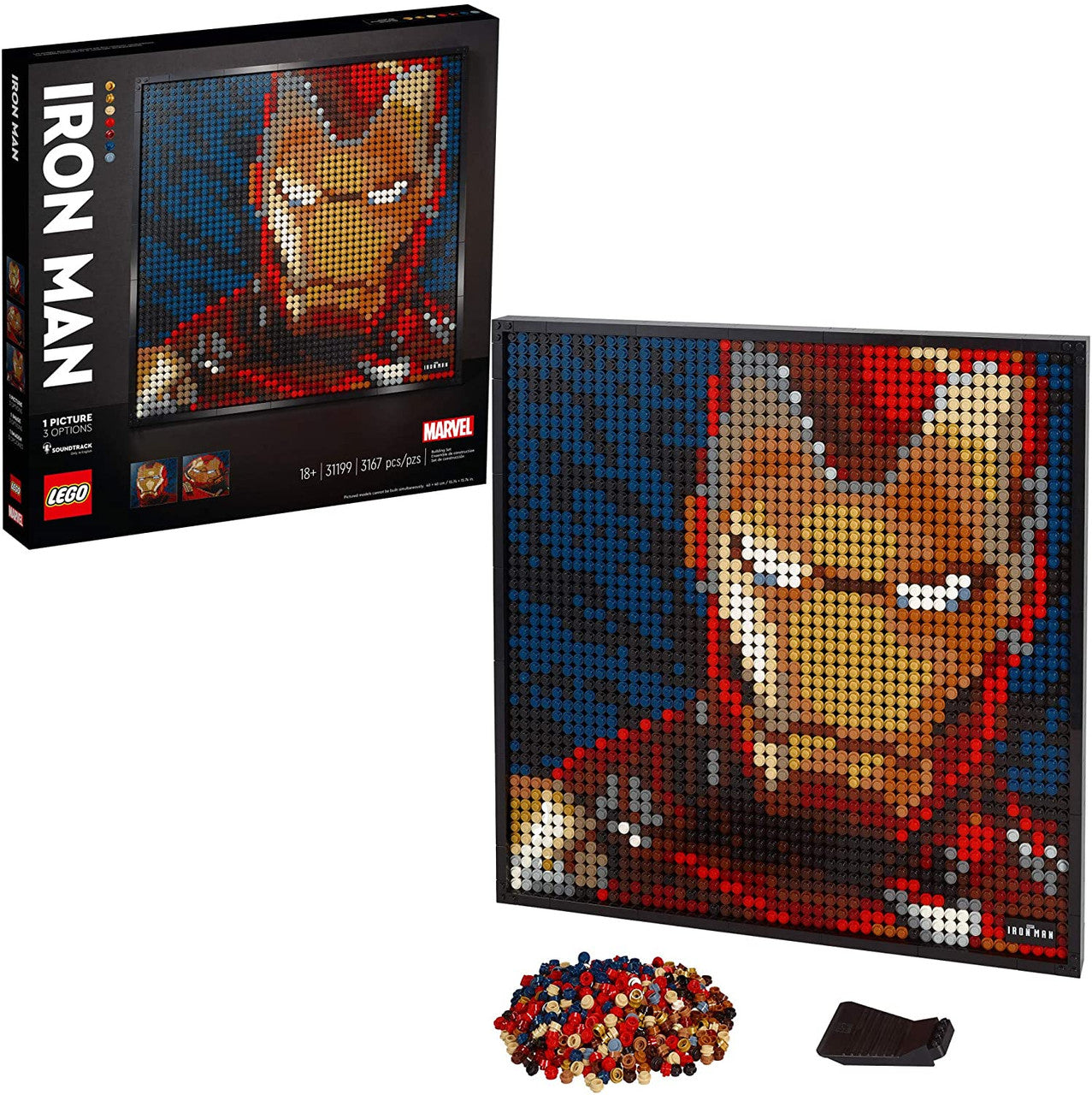 LEGO Art Marvel Studios Iron Man 31199 Building Kit for Adults - New 2020 (3,167 Pieces)