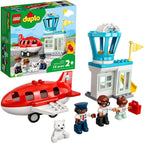 LEGO DUPLO Town Airplane & Airport 10961 Building Toy; Imaginative Playset for Kids; Great, Fun Gift for Toddlers; New 2021 (28 Pieces)