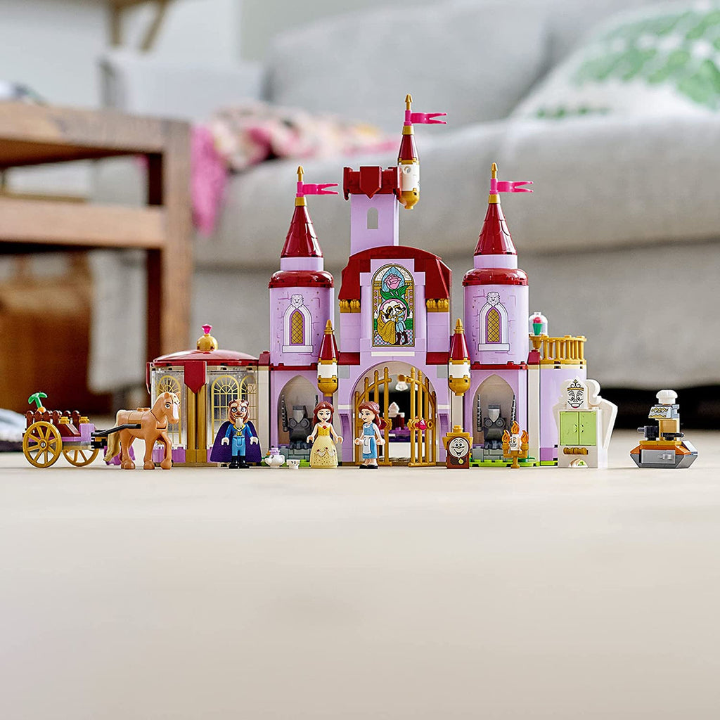LEGO Disney Belle and The Beastâ€šÃ„Ã´s Castle 43196 Building Kit; an Iconic Castle Construction Toy for Creative Fun; New 2021 (505 Pieces)