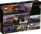 LEGO Speed Champions Mopar Dodge/SRT Top Fuel Dragster and 1970 Dodge Challenger T/A Building Toy New 2021 (627 Pieces)