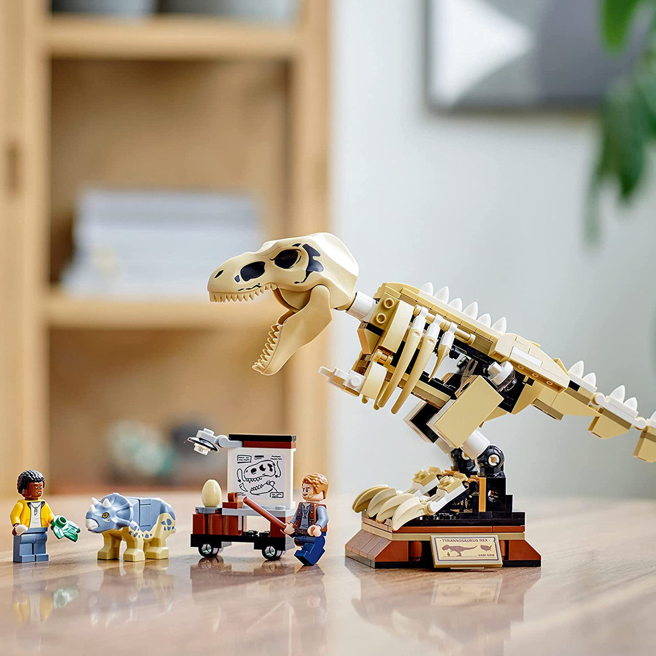 LEGO T Rex Dinosaur Fossil Exhibition CS PK 1 Realistic Dinosaur Model, Educational Toy, LEGO 76940