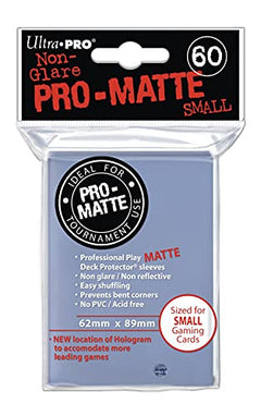 Ultra Pro Pro-Matte Sleeves - Clear, Small - for Yu-Gi-Oh, Cardfight/CFVG (60 Deck Protectors)