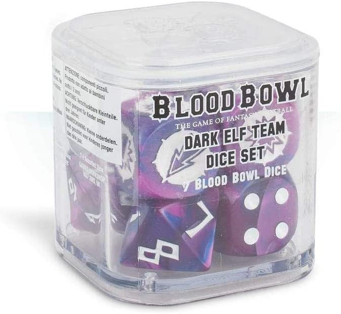 Games Workshop Blood Bowl Dark Elf Team Dice Set 200-37