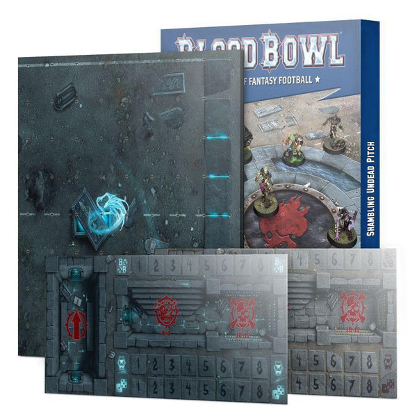 Games Workshop Blood Bowl Shambling Undead Double Sided Pitch and Dogouts 200-56