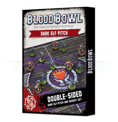 Games Workshop Blood Bowl Dark Elf Pitch and Dugouts 200-50