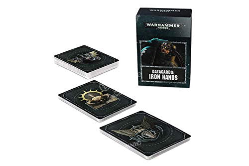 Games Workshop Warhammer 40K Space Marines Datacards Iron Hands English 53-46-60