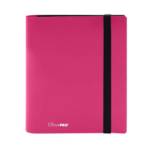 Ultra PRO E-15384 Eclipse 4 Pocket Pro Binder-Hot Pink Holds 160 cards in Ultra Pro Deck Protector sleeves UPI-15384
