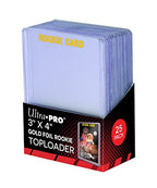Ultra Pro 3 X 4 Rookie Gold Toploader for Standard Size Cards 25ct UPI-81180