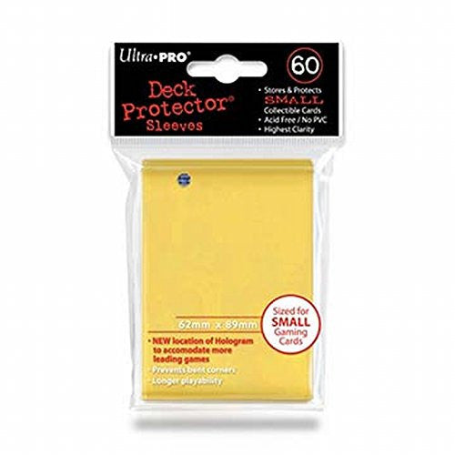 Ultra Pro 12922 Sleeves 60 d10 Card Game (Small, Yellow)