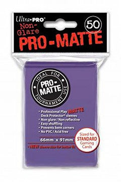 Ultra Pro 50ct Pro-Matte Purple Standard Deck Protectors - Purple