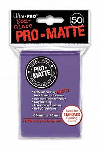 Ultra Pro 50ct Pro-Matte Purple Standard Deck Protectors - Purple