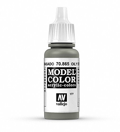 Vallejo Model Color Oily Steel Non Toxic Paints 17ml VAL-70865