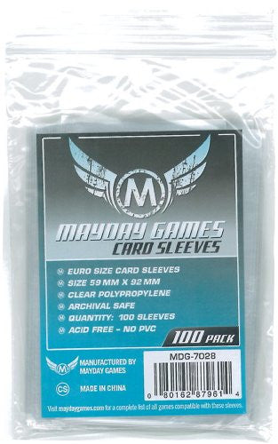 Euro Sleeves (59x92mm)-100 Standard
