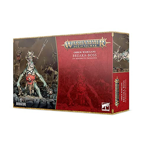 Games Workshop Warhammer Age of Sigmar Orruk Warclans Breaka-boss on Mirebrute Troggoth 89-68