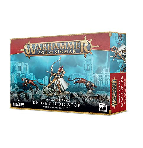 Games Workshop Warhammer Age of Sigmar Stormcast Eternals Knight-Judicator with Gryph-hounds 96-49