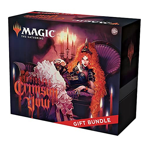 Magic: The Gathering Innistrad: Crimson Vow Gift Bundle | 8 Set Boosters | 1 Collector Booster | Accessories